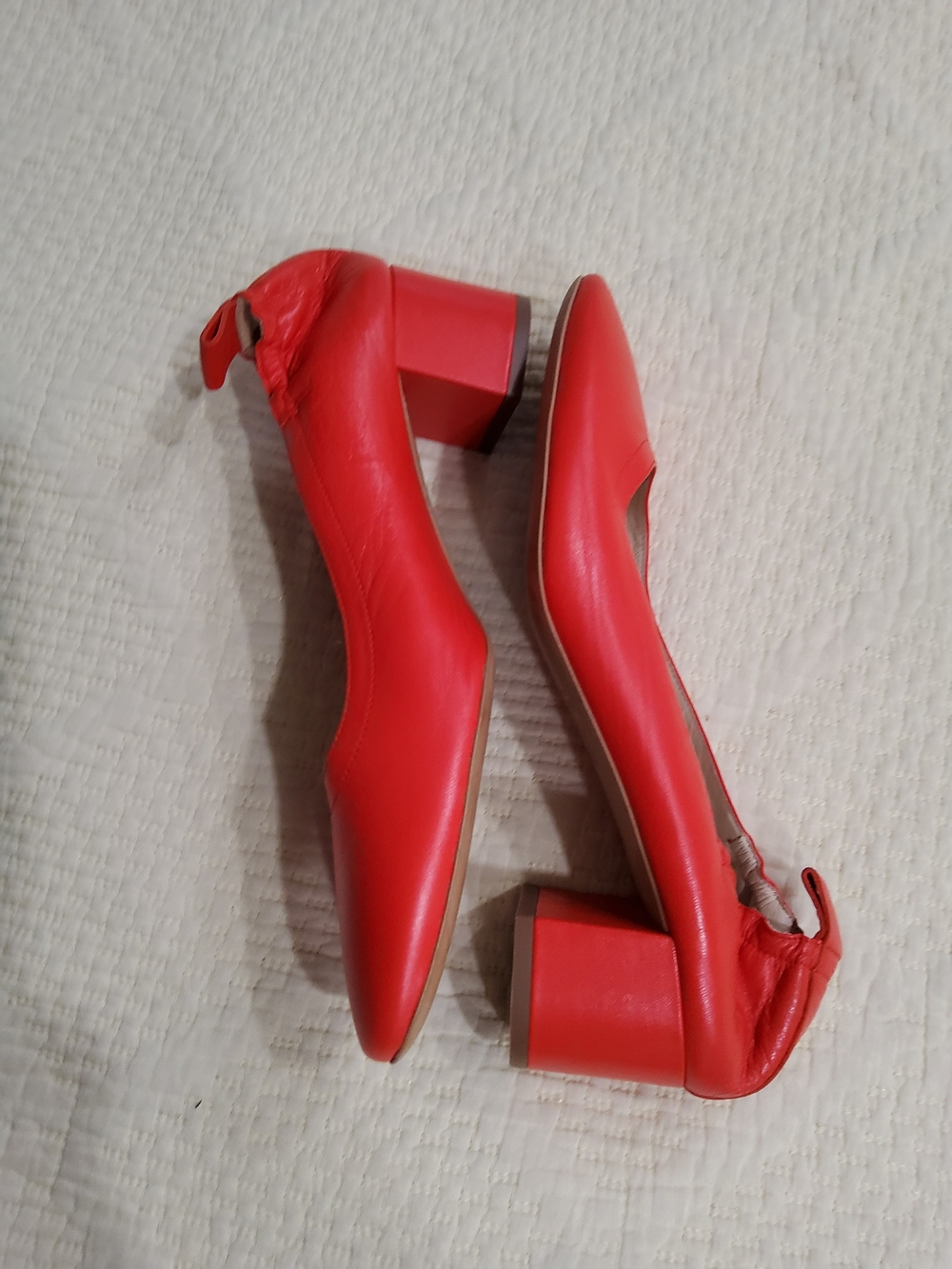 Everlane Day Heel In Red Size 10 - Picture 4 of 10